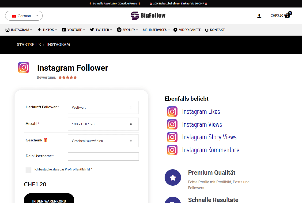 Buy Instagram followers