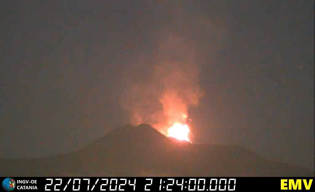 Etna up to date, volcanic eruption in Sicily