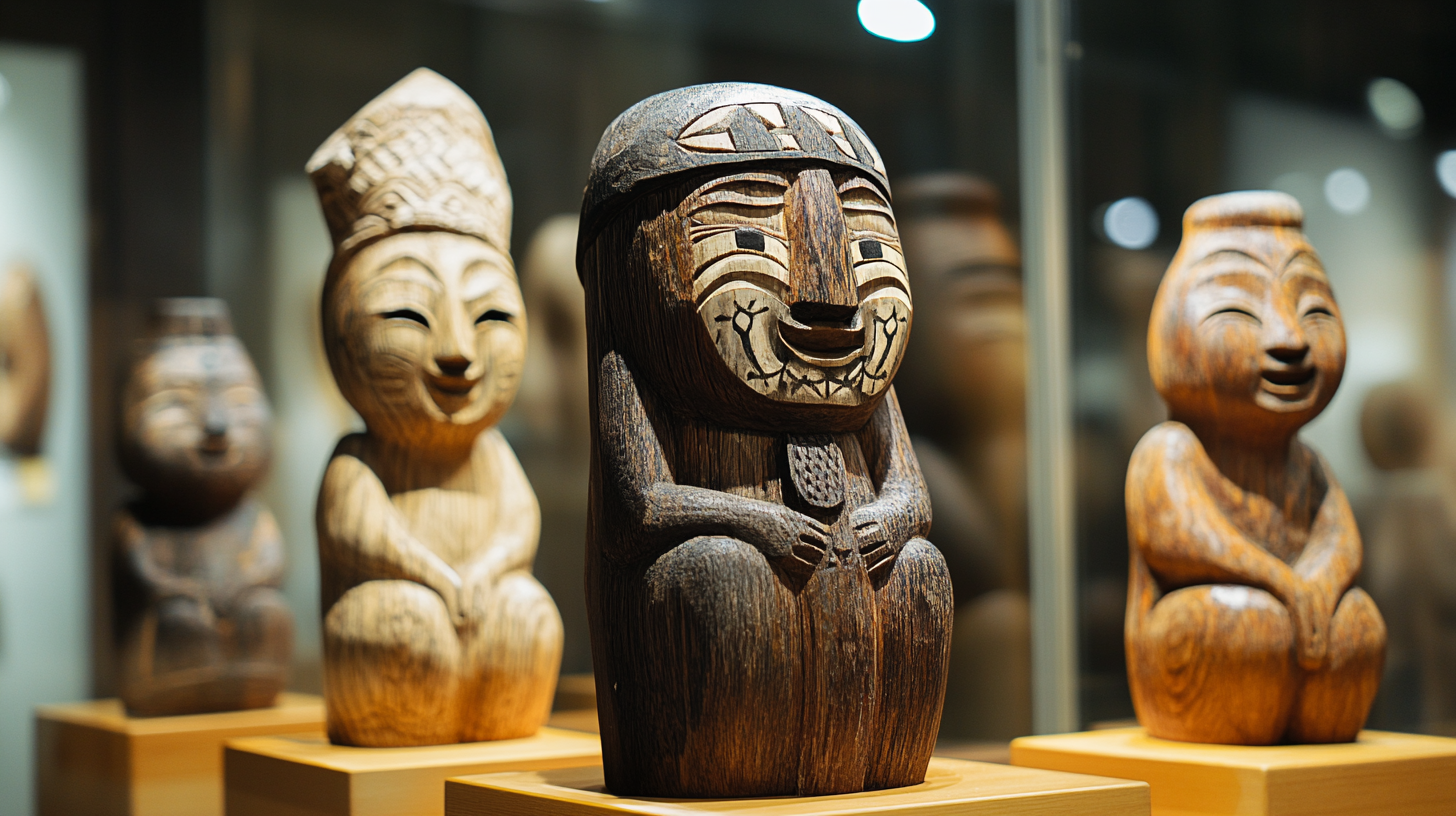 Authentic Ainu Wooden Carvings