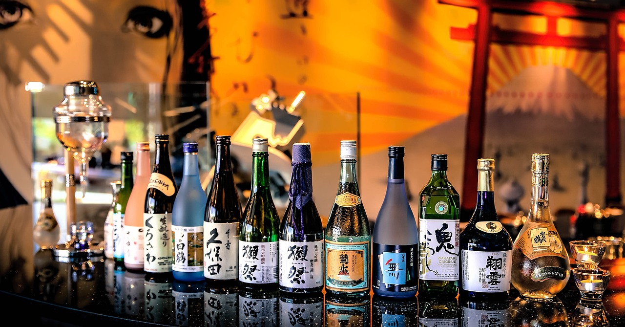 Traditional Japanese Sake Bottles